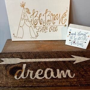 Dream Arrow Wooden Wall Decor